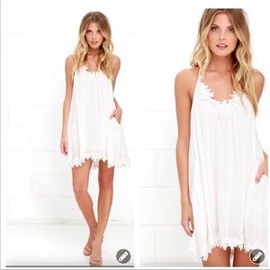 lush Lily Love Ivory Shift Dress